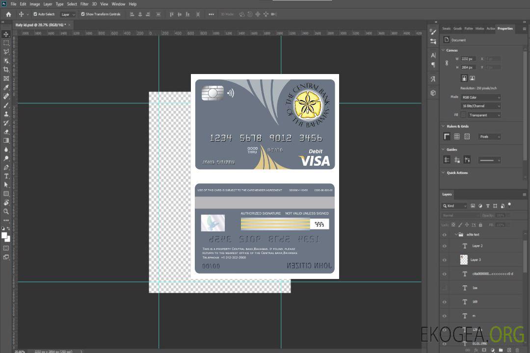 Carte visa de la banque centrale des Bahamas template Carte visa de la banque centrale des Bahamas template